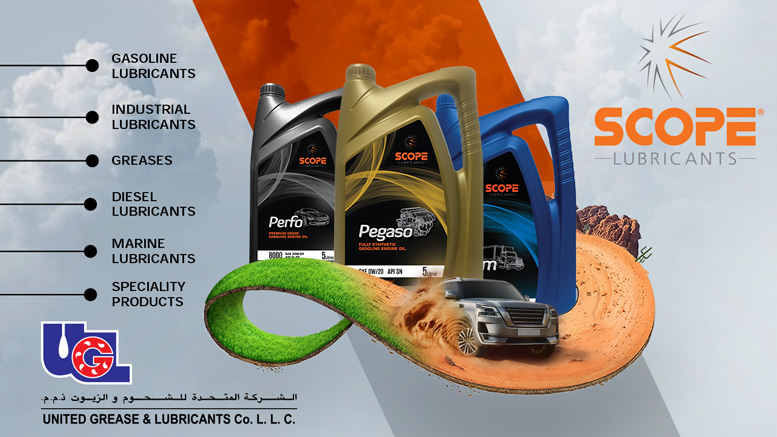 Scope Lubricants: Made in UAE by United Grease & Lubricants Co.